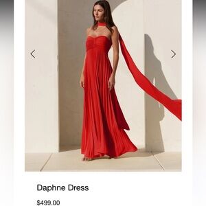 Delfi Collective Daphne Dress Red Small